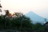 Hazy sunset from our hotel (view of Volcan Concepcion)