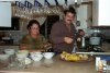 Nuria and Bernal preparing Olla