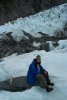 Angela sprains her knee in the ice pinnacles