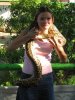 Holly gets to hold a python