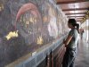 The gigantic mural of the Thai Ramayana at the Grand Palace